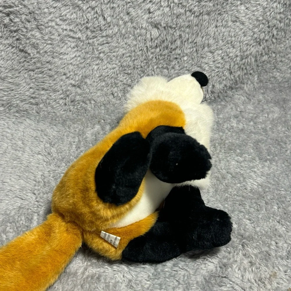 Walmart Orange Fox Plush Stuffed Animal Black Legs White Chest Soft Toy 12”